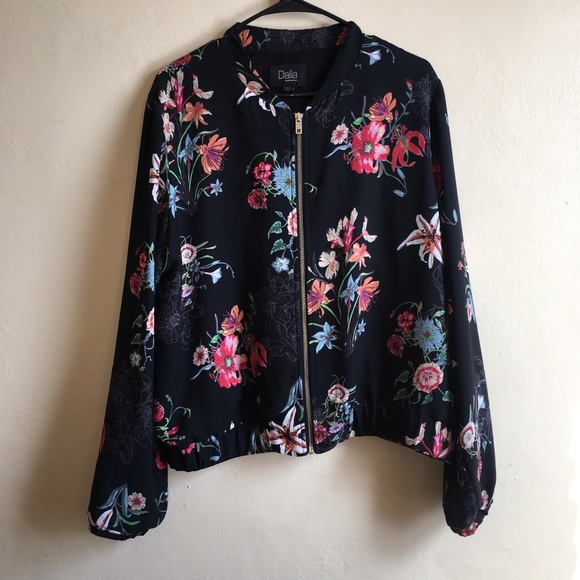 Jackets & Blazers - SOLD Dalia floral print bomber jacket